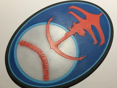 Star Trek Deep Space Nine Niners Baseball Team Logo 3D print model