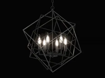 732267 Gabbia Lightstar Chandelier 3D model