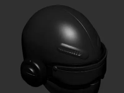 gas mask helmet scifi high poly sculpt 3d printable  3D model