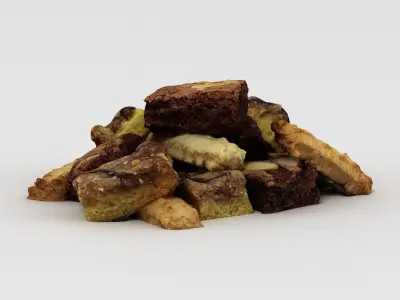 Cookies and Brownies 3D model