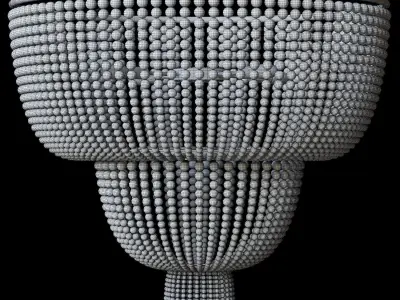 Marotte Chandelier two tiers 3D model