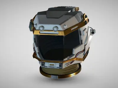 STARFIELD EXPLORER SPACE HELMET Low-poly 3D model