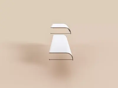 Exterior Awning Type C Set of 2 Low-poly 3D model