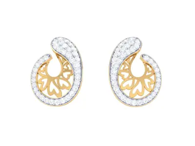 GemStone Diamond Light weight earring 48 3D print model