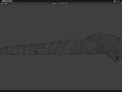 Chestburster Low-poly 3D model