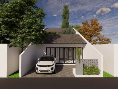 Modern house 2 floor 3D print model