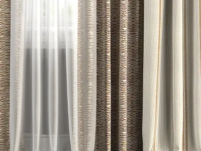 Curtain Set 123 3D model