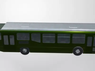 Bus Transport Low-poly 3D model