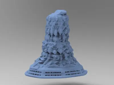 Dantes Underworld Ancient Stone Pillar 10  3D model