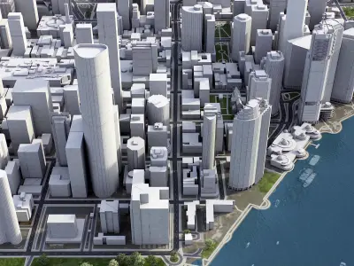 Brisbane - 3D City Model 3D Model Pack