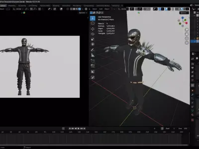 Sci-Fi Character 3D model