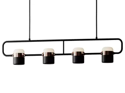 Adjustable Glass Pendant Light from Vakkerlight 3D model