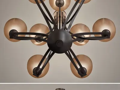 Bennington Collection four different chandeliers 3D model