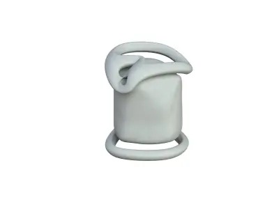 SciFi Shape Object Low Poly Low-poly 3D model 6