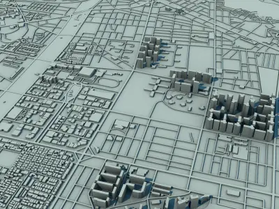 Incheon City  South Korea 3D print model