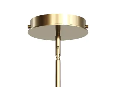 Banded Dome Light Low-poly 3D model