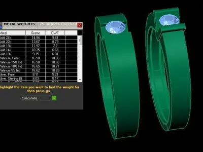 Diamond Ring 3D print model 90