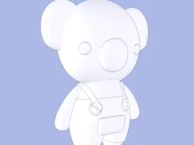 Koala Amigurumi 3D model