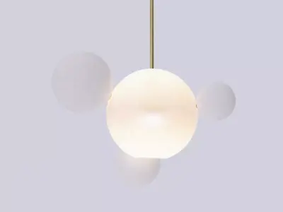 Bolle BLS4 and BLS6 Pendant Lamp 3D model