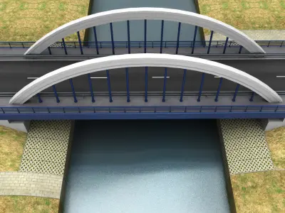 Arch Bridge small 3D model
