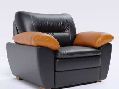 Arm chair Low-poly 3D model