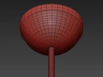 Mid Century Globe Chandelier 3D model
