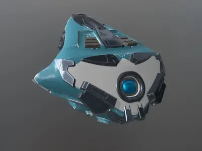 Sci-fi Kitbash - visor - tech - spaceship component - corridor 3D Model Pack