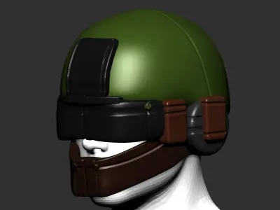 helmet high poly sculpt 3d printable  3D model