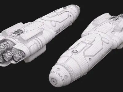  Sci Fi Space Shuttle 