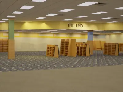 Backrooms The End Library 3D model