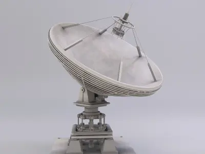 Satellite Dish Low-poly 3D model