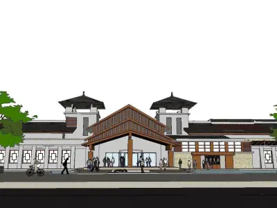 vacation spot-Resort-Fashion Leisure Hotel-0205 3D model