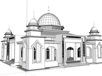 Architecture-Religion-God-Culture-Temple-0118 mosque 3D model