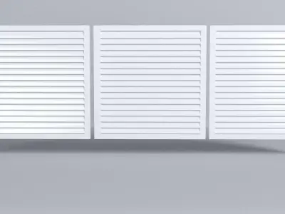 blinds three shutters Free 3D model