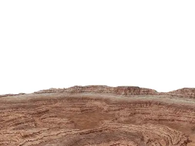 Terrain canyon 3D model