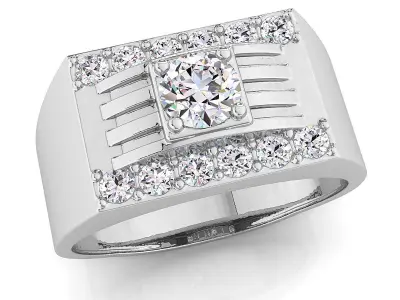 Small fancy mans ring 3D print model