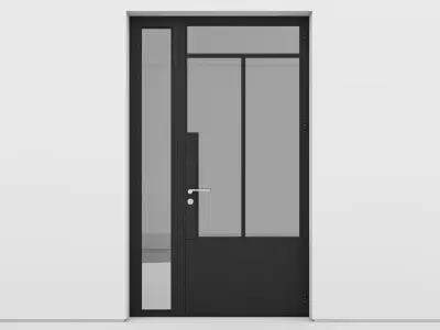 Aluminium door 158 3D model