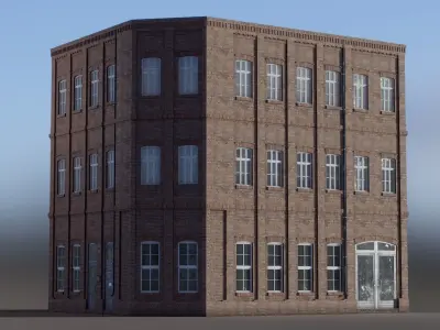 European Building 19 Low-poly 3D model