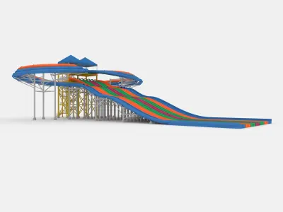 Waterpark Slide 15 3D model