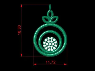 Pendant P083 3D Print Model 3D print model