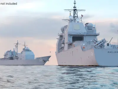  US Navy Guided Missile Cruiser Philippine Sea CG-58 
