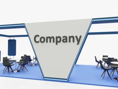 Exhibition stand 10 3D model