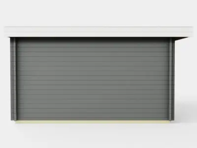 Wooden House Low-poly 3D model