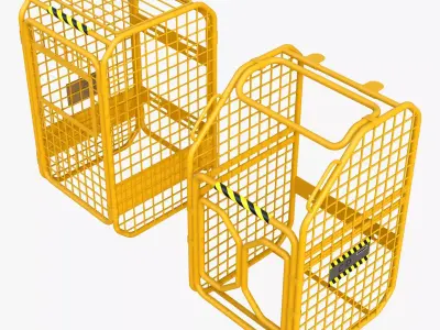 Industrial Safety Cage M1 3D model