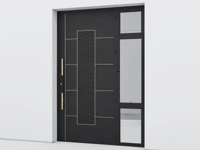 Aluminium door 280 3D model