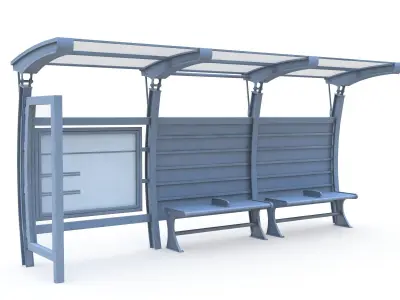 Bus Stop 06 3D model
