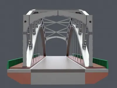 Bridge Muxranski LP Low-poly 3D model