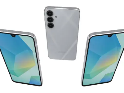 Samsung Galaxy A16 5G Light Gray 3D model