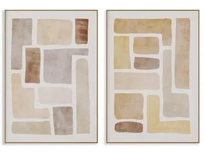 Abstract Painting Frame set 3D model 615