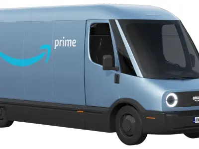 Amazon Electric Delivery Van 3D model